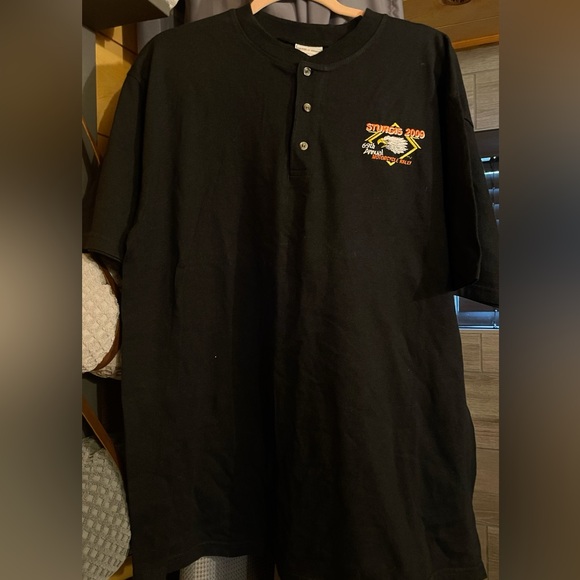 BUNDLE of Two 2009 Sturgis 69th Motorcycle Rally Henley Shirts, Never Worn, XL - Picture 5 of 14